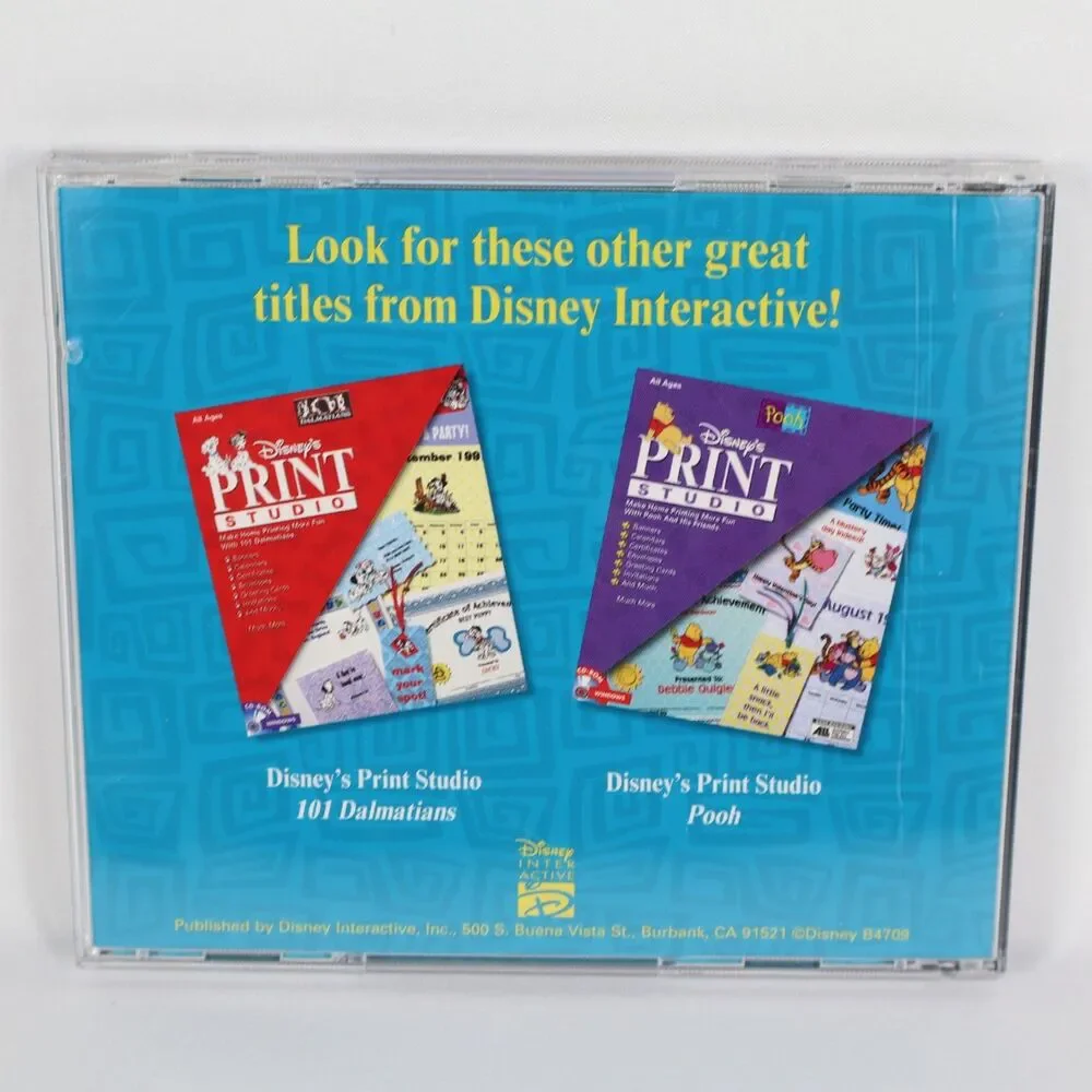 Disney's Hercules Print Studio (PC, 1997) CD-ROM Arts and Crafts Software